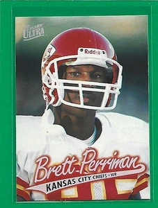 Fleer Ultra Football 1997 Reebok Silver Brett Perriman #270 Kansas City Chiefs  - Imagen 1 de 2