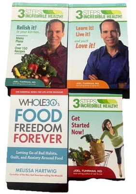 Joel Fuhrman - 3 Steps To Incredible Health Series Volume 1 2 & Workbook Lot Foto 1 de 4