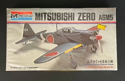 Kit Modelo Monograma Mitsubishi Zero A6M5 Escala 1/48 #6799 Sellado Vintage 1962/73 Foto 1 de 4