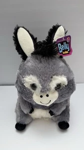 NANCO Belly Buddies Plush Donkey PF-BDO10 Smiling Stuffed Animal Toy Lovey 10” - Picture 1 of 7