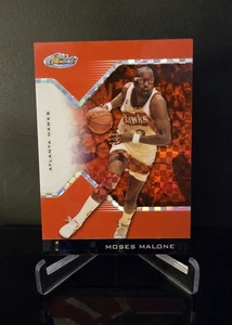 #'ed/99 🔥 MOSES MALONE SP Topps Finest Red X-Fractor Color Match #136 HOF - Picture 1 of 2