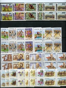 Lesotho #549\\590 (L048) (4) comp blocks of 4 sets, 1986-1987, MNH,VF,CV$108.60 - Picture 1 of 1