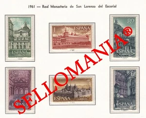 1961 MONASTERIO DE EL ESCORIAL MONATERY MONASTERE 1382 / 87 MNH ** TC23385 FR - Picture 1 of 1