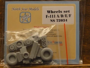 1/72 North Star F-111 A/D/E/F AARDVARK WHEEL SET Resin Detail for all kits. OOP - Picture 1 of 1