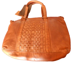 New VILENCA HOLLAND Brown Leather East West Genuine Leather Shoulder Bag / Tote - Picture 1 of 9