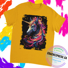 Enchanting Midnight Unicorn Tee for Mystical Creature Enthusiasts