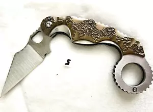 PHANTOM STEELWORKS FULL CUSTOM ONE OFF FOLDING KARAMBIT KNIFE - Picture 1 of 7