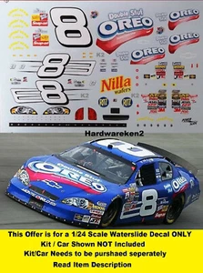 NASCAR DECAL # 8 OREO DOUBLE STUF 2006 BGN MONTE CARLO MARTIN TRUEX JR 1/24 - Picture 1 of 2