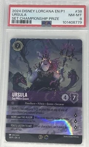 PSA 9 Disney Lorcana Enchanted Ursula Sea Witch Queen Set Championship Promo - Picture 1 of 2