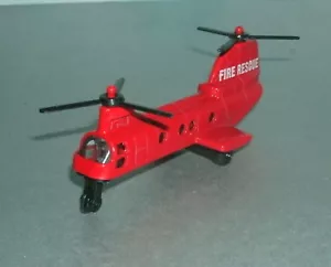 1/200 Scale Boeing CH-46 Sea Knight Fire Rescue Diecast Helicopter Suntoys 6007 - Picture 1 of 6