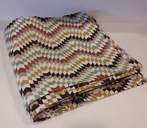 Colordrift Masculine Diamond Chevron Valances x5 Earthy - Picture 1 of 6