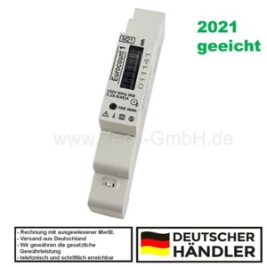 1 Phasen Wechselstromzähler Stromzähler 45A S0 Hutschiene MID GEEICHT 2021 - Picture 1 of 5