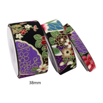 Cinta dorada japonesa en relieve 1M 10-38MM cinta sesgada cinta costura ropa cinta Foto 1 de 4