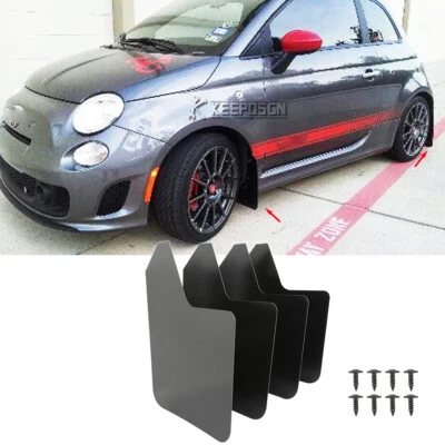 For Fiat 500X 124 Spider Matte 4PCS Mud Flaps Splash Guards Mudguards Mudflaps - Image 1 of 4