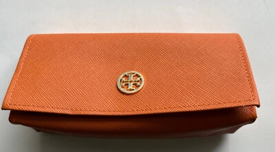 Tory Burch Burnt Orange Sunglasses Eyeglasses Case Accessories Pouch - Image 1 of 4
