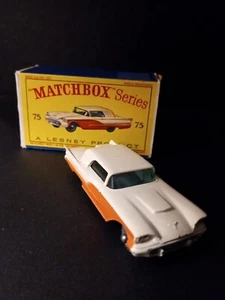 Matchbox #75A Ford Thunderbird 1960 KT SPW VN/MINT In Original D1 Box - Picture 1 of 14