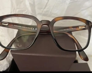 Tom Ford Glasses Tortoise Frame Square Optical Glases 53-19-145, Used - Picture 1 of 6
