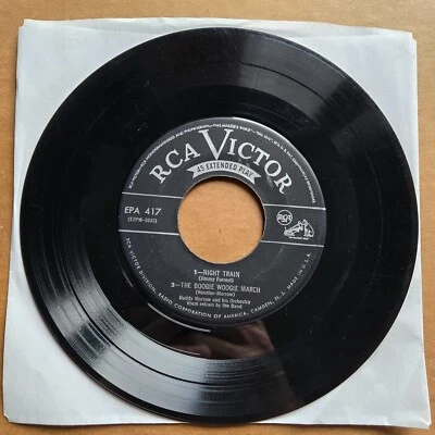BUDDY MORROW EP Night Train RCA 45 7" Record Vinyl Records - Image 1 of 2