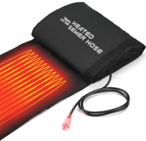 20 Fuß Kanalschlauch mit Heizmanschette, schwarz Wohnmobil Kanalschlauch Set, Kanalschlauch für Wohnmobil Ca - Bild 1 von 7