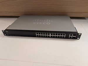 Commutateur Ethernet Cisco SG200-26P, 26 ports - Noir - Photo 1/7