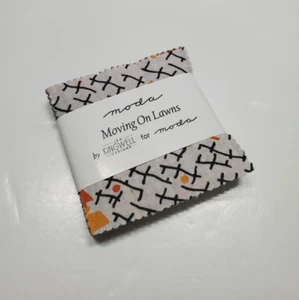 Jenn Kingwell Fabric Moving On Lawns Mini 2.5 Inch Florals Moda Sew CHARM PACK - Picture 1 of 2