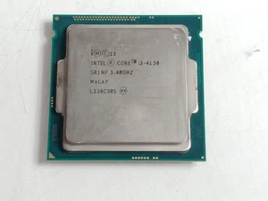Intel Core i3-4130 3.40 GHz LGA 1150 Desktop CPU Processor SR1NP - Picture 1 of 6
