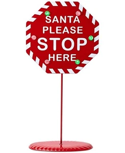 Holiday Lane Weihnachten Cheer Santa Tischplatte Leuchtschild - Bild 1 von 1