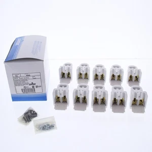 Leviton 465 High Output T8 T12 Fixed Fluorescent Lampholder Horizontal 10pcs - Picture 1 of 9