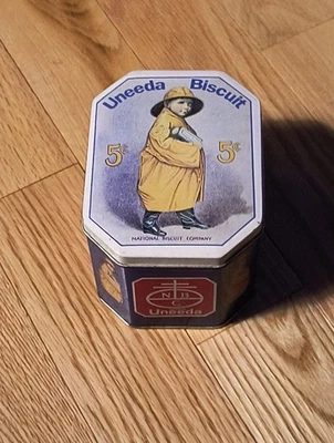 VTG Reproduction Uneeda Biscuit Tin Depicting 1923 Art, Bristol Wear 1990's NOS - Image 1 of 4