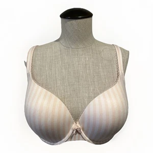 Victoria's Secret 36DD BH Body von Victoria Perfect Shape rosa weiß gestreift - Bild 1 von 5