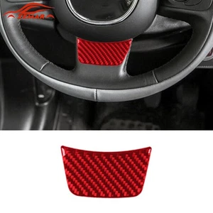 Cubierta de barbilla interior de fibra de carbono roja para Fiat 500L 2014-2017 - Imagen 1 de 11