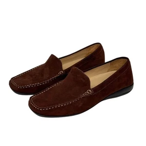 Geox Respira braune Wildleder-Halbschuhe Größe 8 eckige Zehenpartie adrett klassisch bequem - Bild 1 von 8