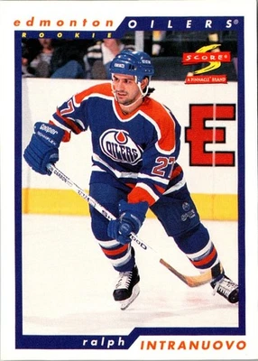 1996 Score Ralph Intranuovo #263 Edmonton Oilers Hockey Card - Image 1 of 2