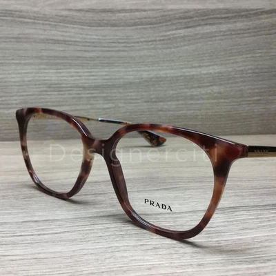 Prada VPR11T Eyeglasses Pink Havana UE0-1O1 Authentic 53mm - Image 1 of 4