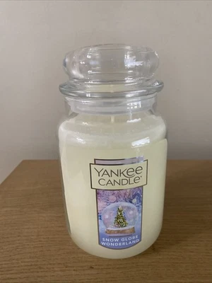 Yankee SNOW GLOBE WONDERLAND 22 Oz New! Single Wick New!! USA Christmas - Image 1 of 4