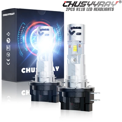 Fit Kia Forte Koup 2010-2013 LED Headlight bulbs Low Beam Xenon White set of 2 - Image 1 of 4