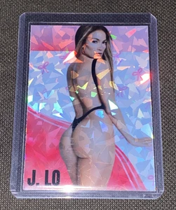 J. Lo Jennifer Lopez Custom Sexy Pink Ribbon Holofoil Trading Card - Picture 1 of 4