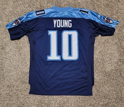 Authentic Tennessee Titans VINCE YOUNG Reebok Stitched Football Jersey Sz 50 XXL - Image 1 of 4