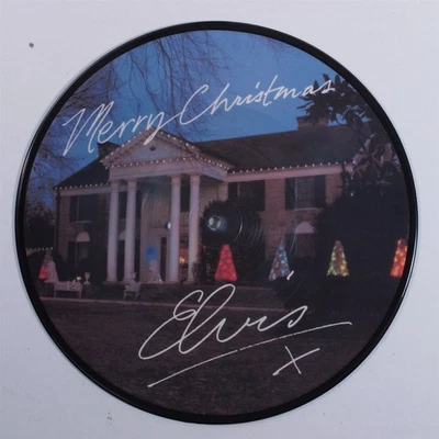 ELVIS PRESLEY Merry Christmas RCA 10" VG+ 45rpm uk picture disc x - Image 1 of 2