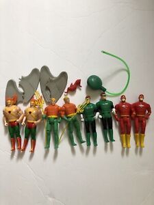 toybiz super heroes lot Hawkman Green Lantern Aquaman Vtg Dc Comics Batman Toys