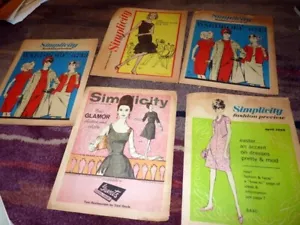 RARE VTG 1960s 5 SIMPLICITY PATTERNS CATALOGS 1963-66 - Picture 1 of 2