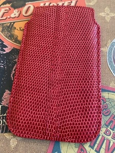 Genuine Vertu Scarlet Lizard Leather Case Signature Touch or Vertu Aster RARE - Picture 1 of 2