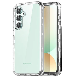 Clear Phone Case For Samsung Galaxy S24 FE Shockproof Heavy Duty Military Cover - Picture 1 of 8