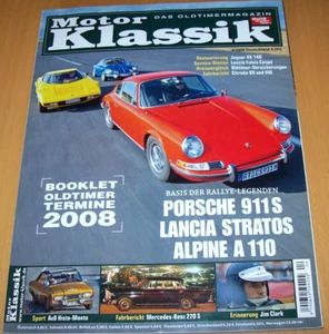 Motor Klassik 4/2008, Porsche 911S, Lancia Stratos, Alpine A, Mercedes 220 SE - Bild 1 von 21