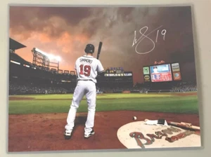 Andrelton Simmons signed Autogramm Auto 16x20 Foto Atlanta Braves - Bild 1 von 1