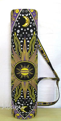 Large Yoga Mat Carrier Bag New Burning Sun Yoga Bag With Outer Zipped Pocket FBB - Image 1 of 4