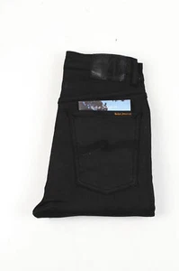 37258 Nudie Jeans Hightop Tilde Negro Hombres Jeans Talla 28/30 - Imagen 1 de 8