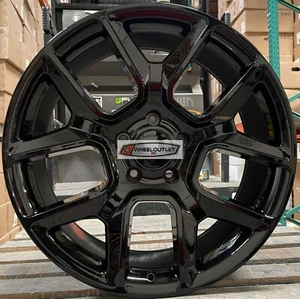 (4)20"x9" Rims Gloss Black C16 Wheels 6lug Fit RAM Tahoe Yukon Silverado Tahoe - Picture 1 of 4