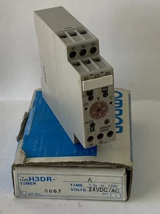 Omron H3DR-A Time Delay Relay 1.2s to 120h 12VDC UIC p/n 46947401 - Picture 1 of 5
