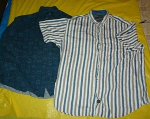 Colissum-Cambridge Men's Shirts 1 Long Sleeve, 1 Short Sleeve Blues 2XL - Picture 1 of 6